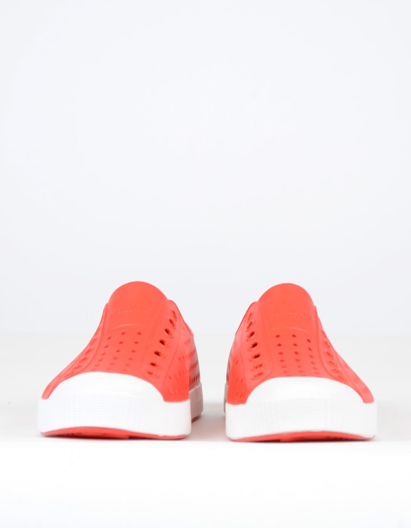 Native Shoes Native Jefferson Torch Red with Shell White Native Shoes Native Jefferson Torch Red with Shell White