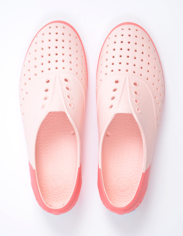 Native Shoes Native Jericho Block Pucci Pink with Snapper Red Native Shoes Native Jericho Block Pucci Pink with Snapper Red