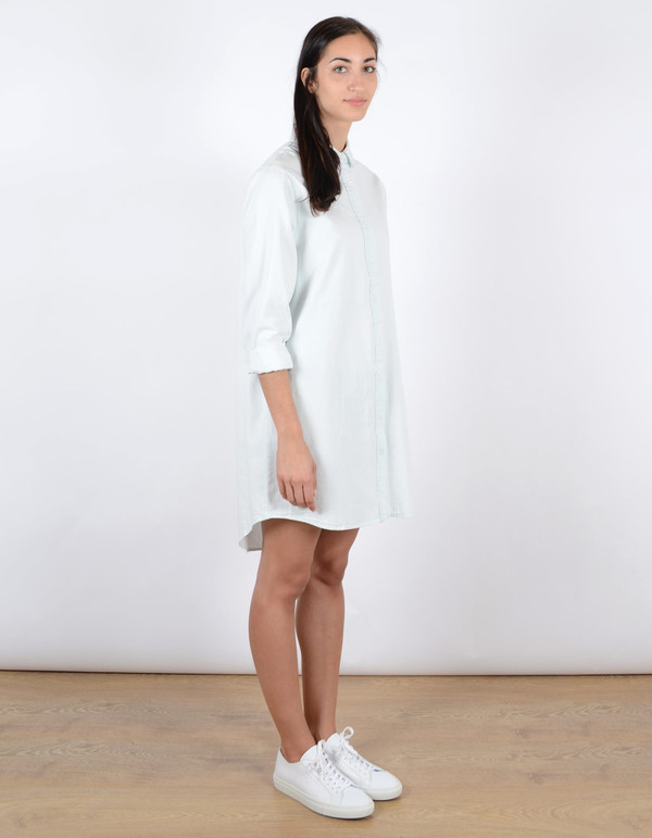 Neuw Morrissey Shirt Dress Ice Blue Neuw Morrissey Shirt Dress Ice Blue