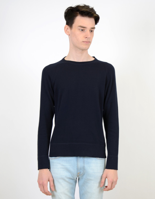 Men's Nudie Dag Sweater Navy Men's Nudie Dag Sweater Navy