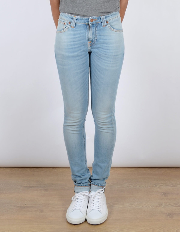 Nudie Skinny Lin Blonde Orange Washed Indigo Nudie Skinny Lin Blonde Orange Washed Indigo