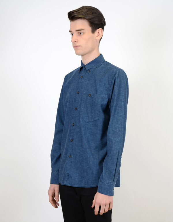 Nudie Stanley Shirt Deep Blue Nudie Stanley Shirt Deep Blue