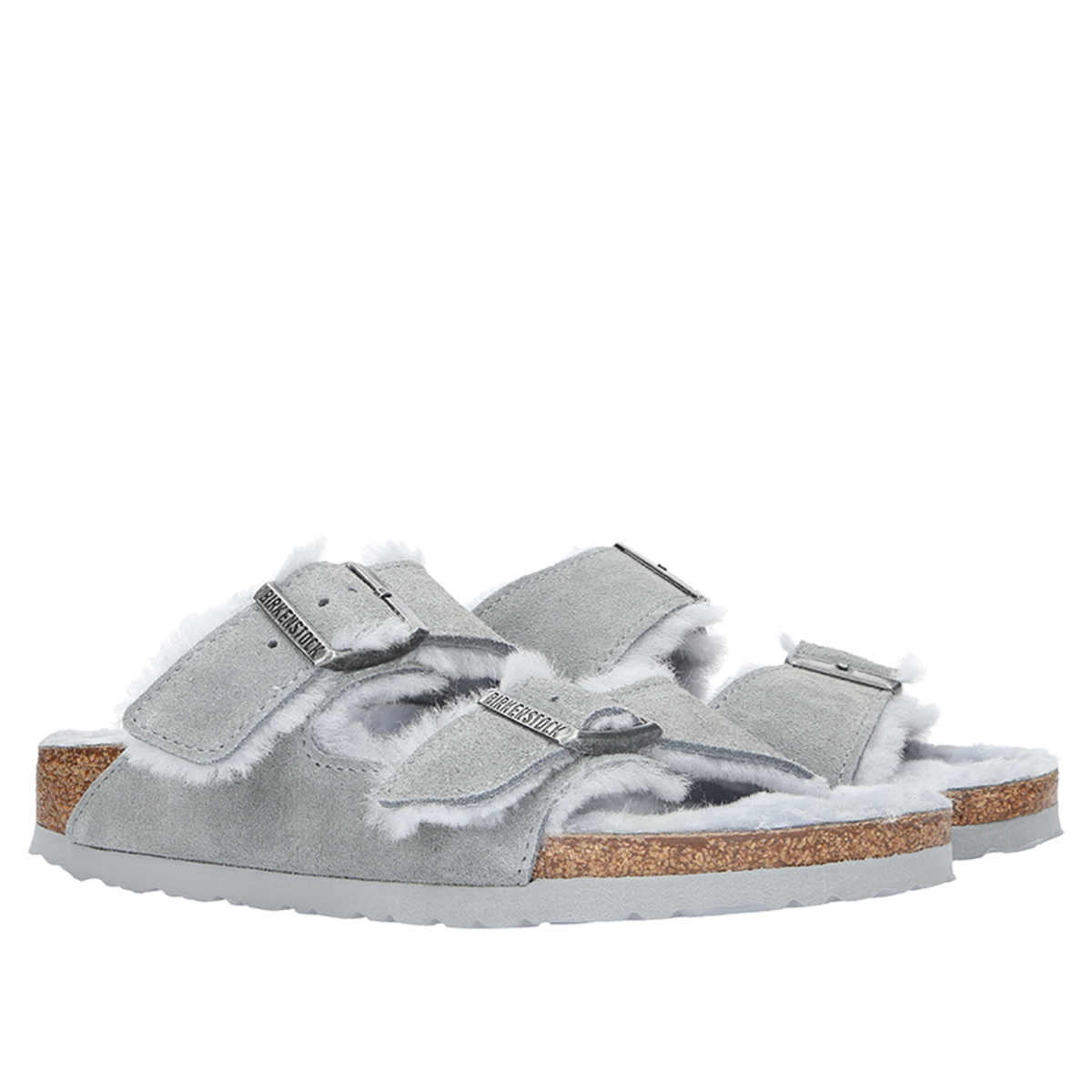 birkenstock arizona shearling dove grey