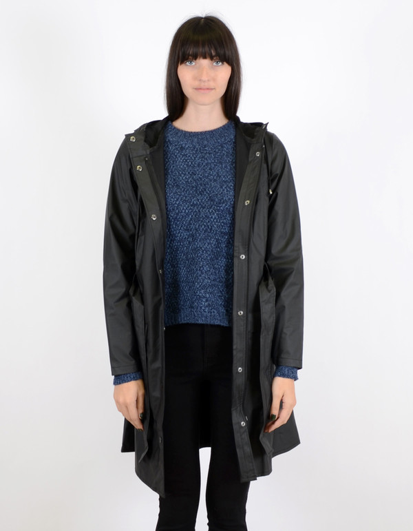 Rains Curve Jacket Black Rains Curve Jacket Black