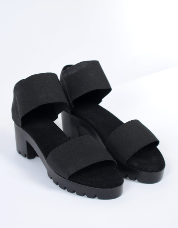 San Miguel Dual Strap Sandal Black San Miguel Dual Strap Sandal Black