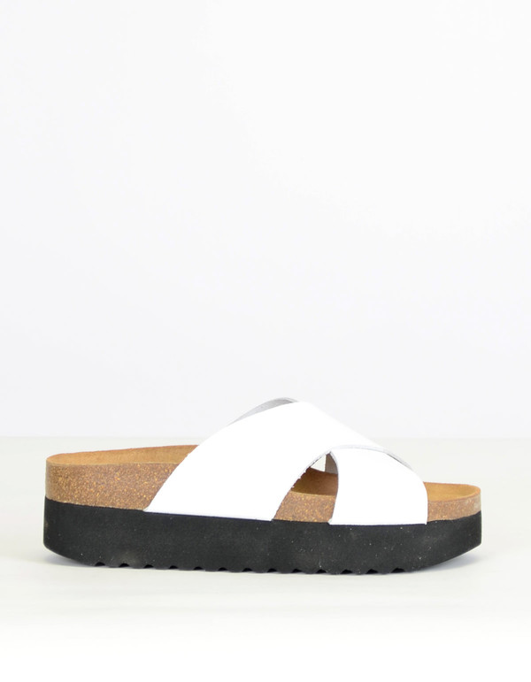 Shoe The Bear Aiko II Slide White Shoe The Bear Aiko II Slide White