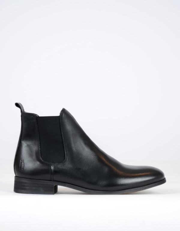 Men's Shoe The Bear Chelsea Boot Black Leather Men's Shoe The Bear Chelsea Boot Black Leather