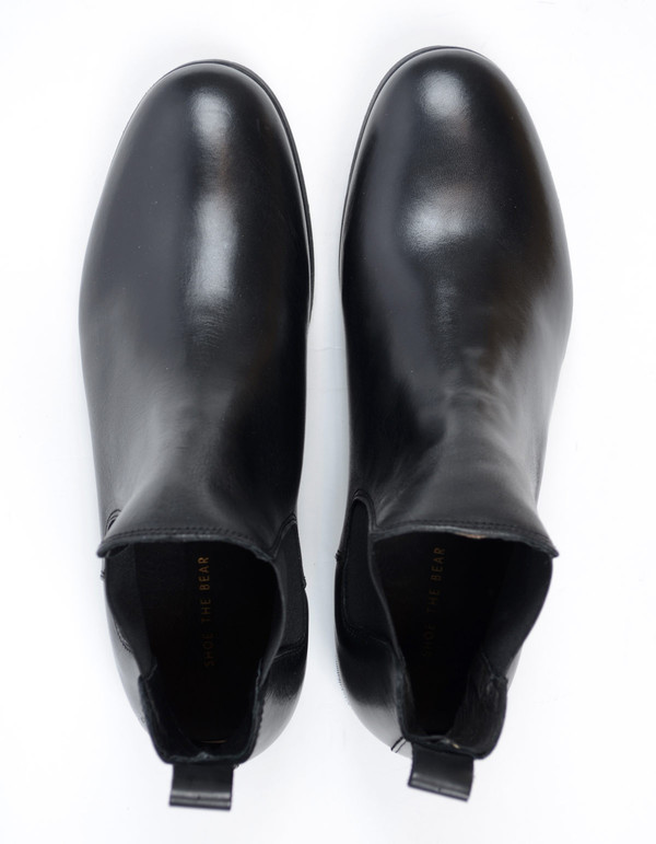 Men's Shoe The Bear Chelsea Boot Black Leather Men's Shoe The Bear Chelsea Boot Black Leather