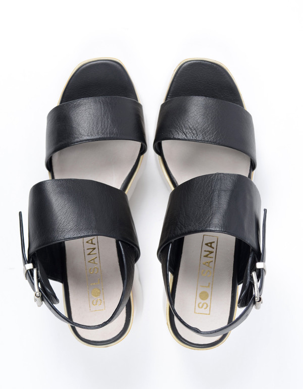 Sol Sana Traci Wedge Black Sol Sana Traci Wedge Black