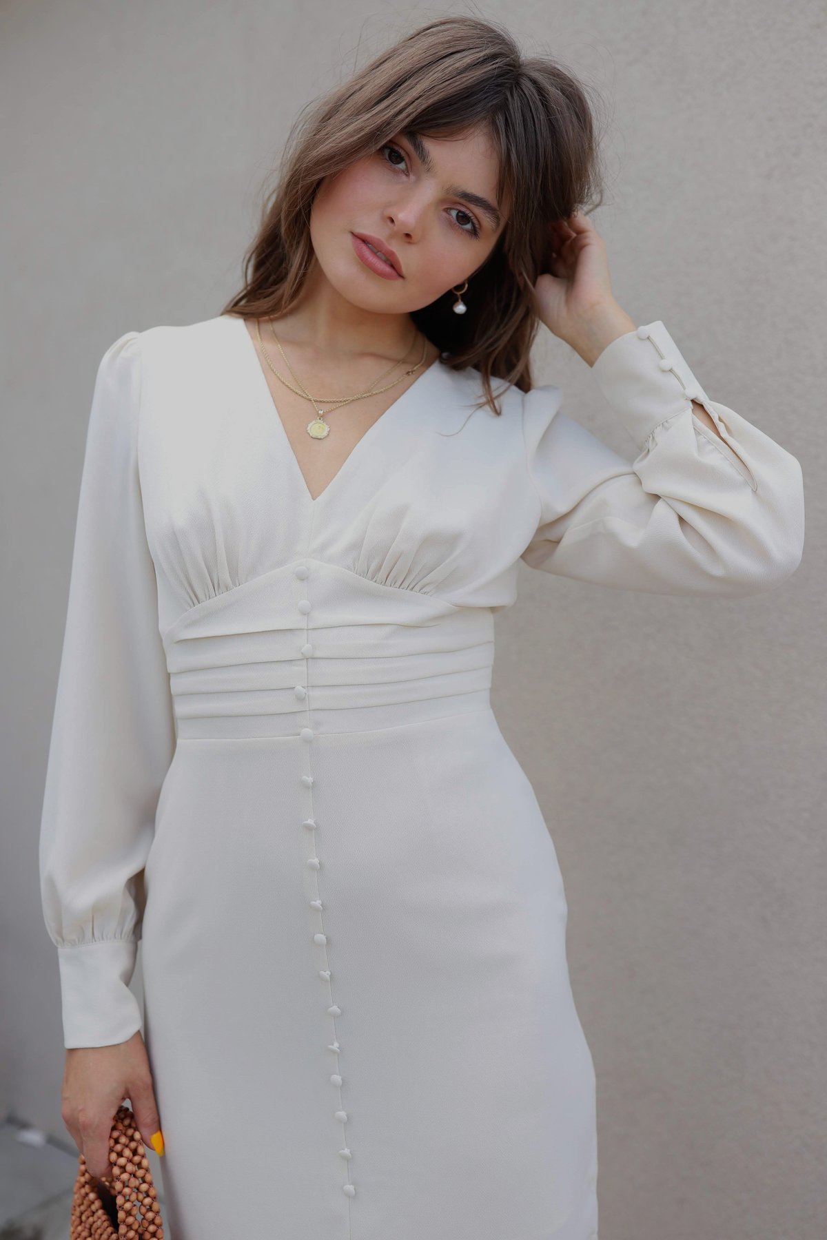 joa button down dress