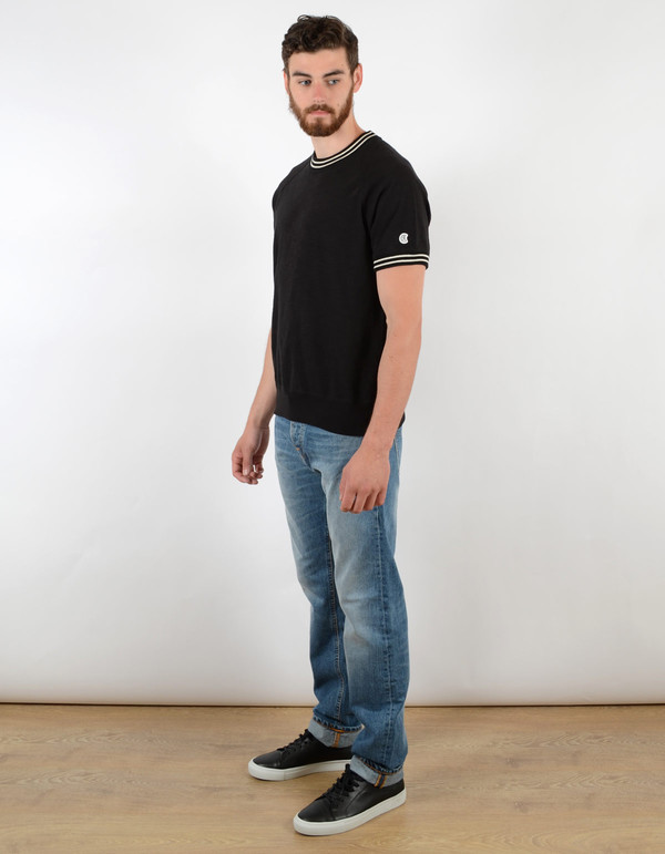Men's Todd Snyder x Champion Short Sleeve Raglan Crew Black Men's Todd Snyder x Champion Short Sleeve Raglan Crew Black