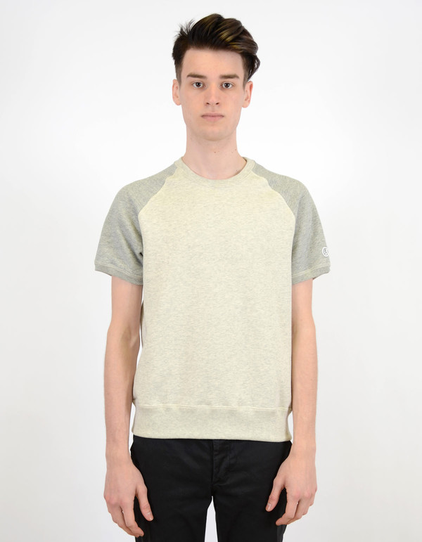 Todd Snyder x Champion Short Sleeve Sweatshirt Eggshell Mix Todd Snyder x Champion Short Sleeve Sweatshirt Eggshell Mix