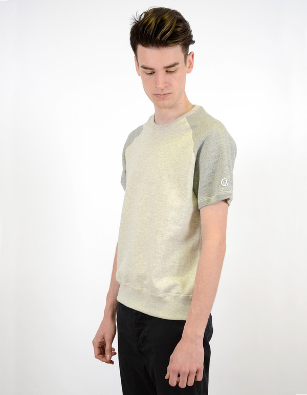 Todd Snyder x Champion Short Sleeve Sweatshirt Eggshell Mix Todd Snyder x Champion Short Sleeve Sweatshirt Eggshell Mix