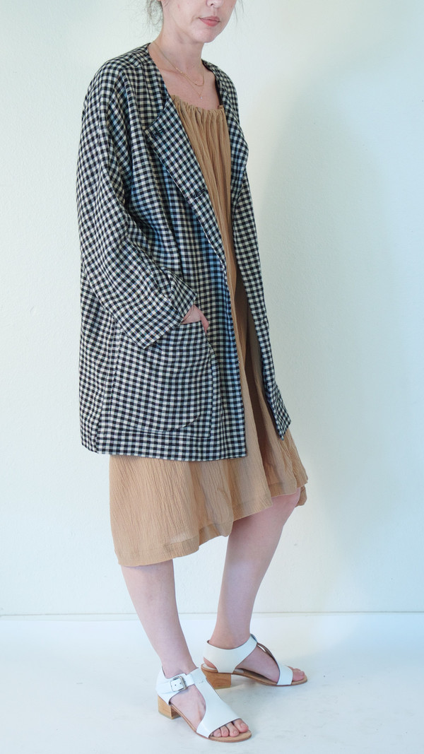 ARE Studio Dolman Jacket in Gingham ARE Studio Dolman Jacket in Gingham