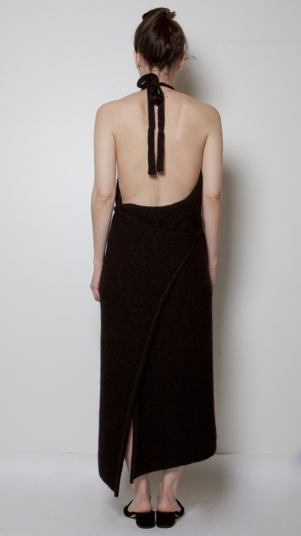 Baserange Knit Apron Dress in Black Baserange Knit Apron Dress in Black