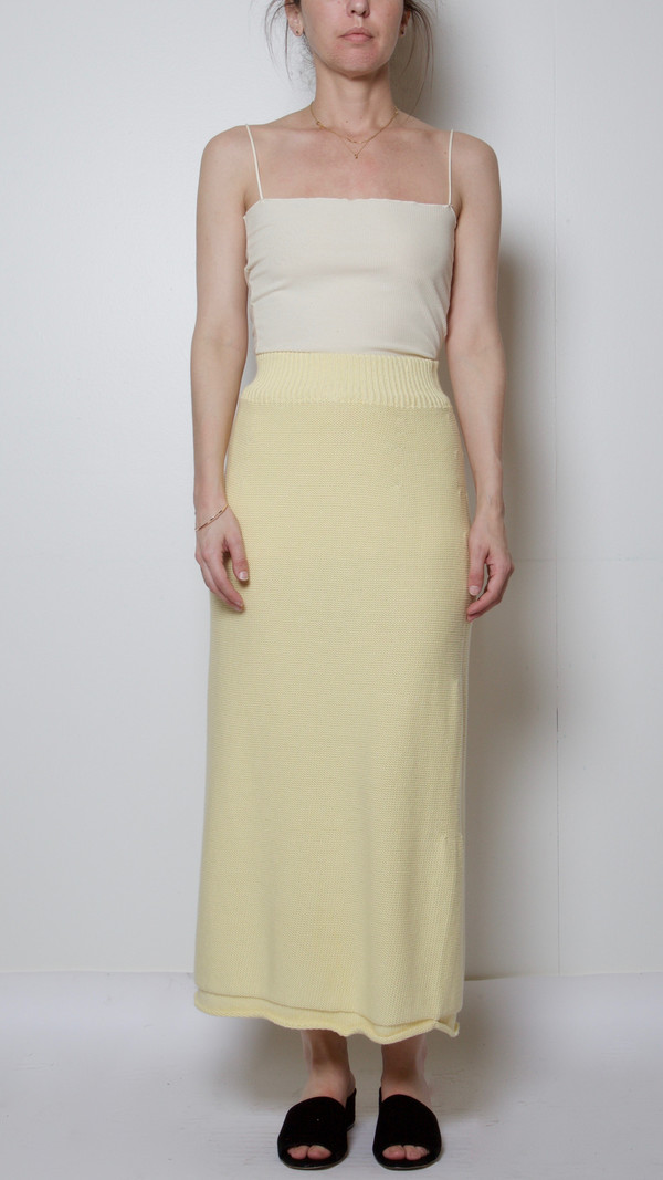 Baserange Orleans Skirt in Egg Yellow Baserange Orleans Skirt in Egg Yellow