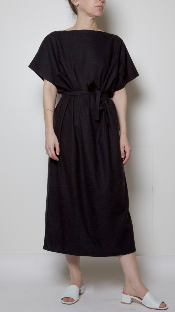 Baserange Sevinc Tee Dress in Black Baserange Sevinc Tee Dress in Black