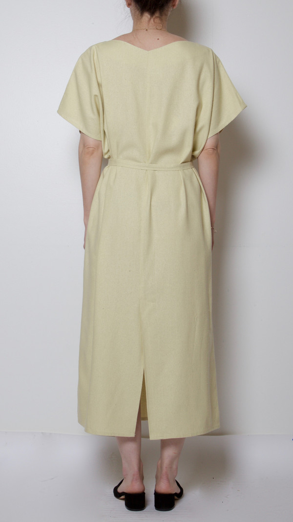 Baserange Sevinc Tee Dress in Egg Yellow Baserange Sevinc Tee Dress in Egg Yellow