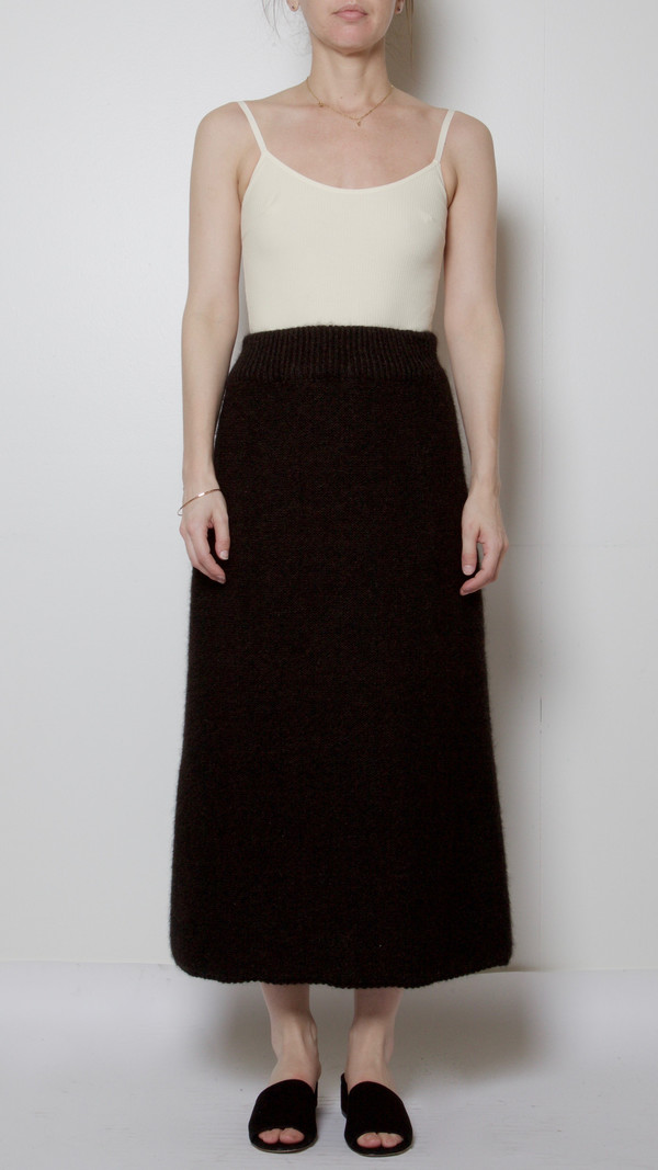Baserange Sylvie Knit Skirt in Black Baserange Sylvie Knit Skirt in Black