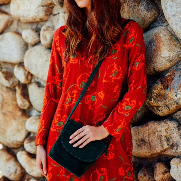 CARLEEN California Midi Dress in Dark Poppy CARLEEN California Midi Dress in Dark Poppy
