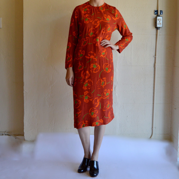 CARLEEN California Midi Dress in Dark Poppy CARLEEN California Midi Dress in Dark Poppy