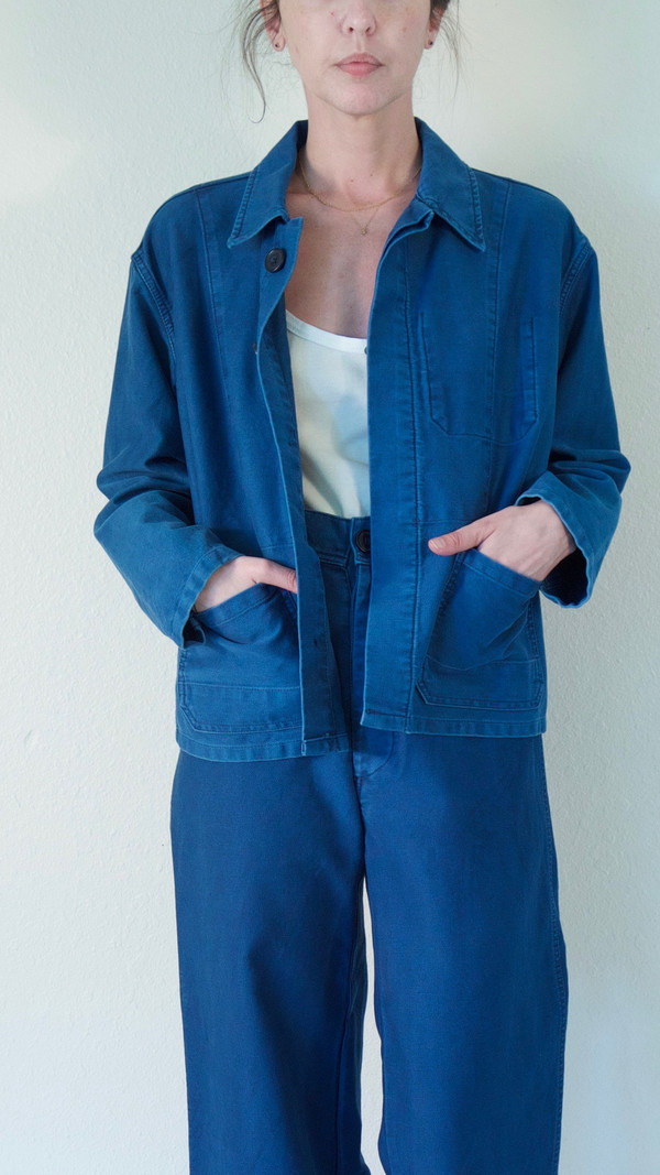 Caron Callahan Krasner Jacket in Indigo Twill Caron Callahan Krasner Jacket in Indigo Twill