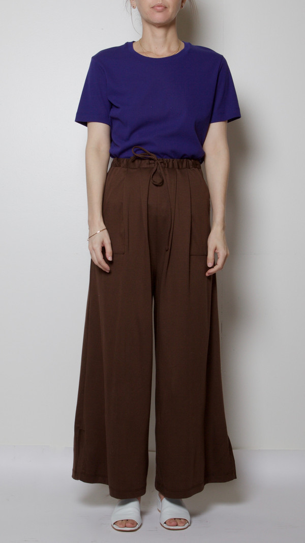 Maryam Nassir Zadeh Mara Pant in Chocolate Brown Maryam Nassir Zadeh Mara Pant in Chocolate Brown