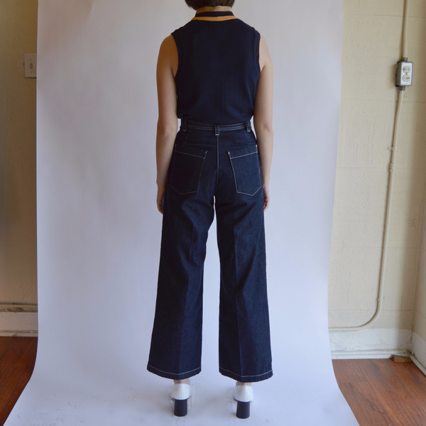 Rachel Comey Bishop Pant in Dark Indigo Denim Rachel Comey Bishop Pant in Dark Indigo Denim