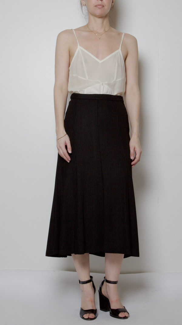 Rachel Comey Ribbed Croft Skirt in Black Rachel Comey Ribbed Croft Skirt in Black