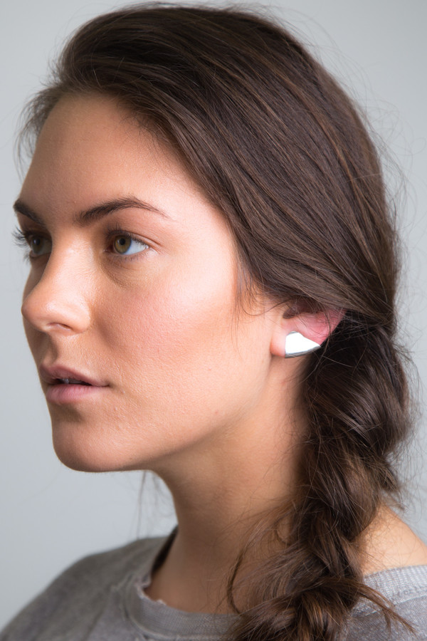 Katrine Kristensen - Armour Silver Earring Single Katrine Kristensen - Armour Silver Earring Single