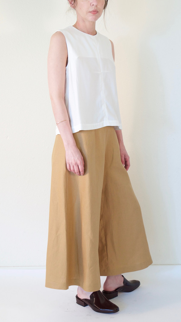Wolcott : Takemoto Knavish Culotte in Tan Wolcott : Takemoto Knavish Culotte in Tan