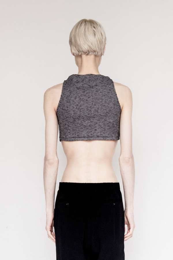 David Michael Cotton Helix Crop Top David Michael Cotton Helix Crop Top