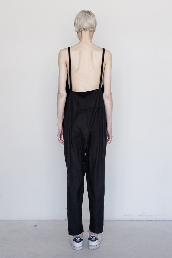 Baserange Silk Long Strap Overall Baserange Silk Long Strap Overall