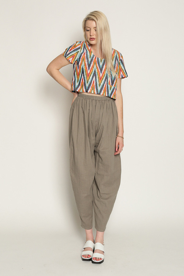 Mary Meyer Woven Crop Tee in Multi Mary Meyer Woven Crop Tee in Multi