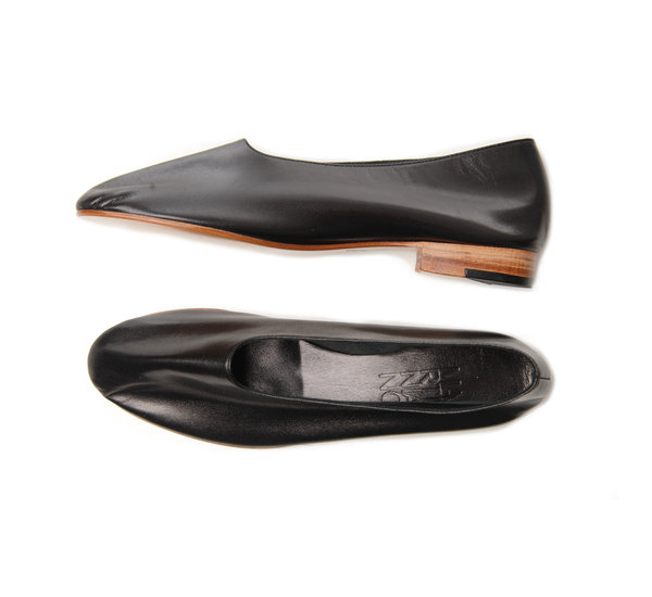Martiniano Black Kid Glove Shoe Martiniano Black Kid Glove Shoe