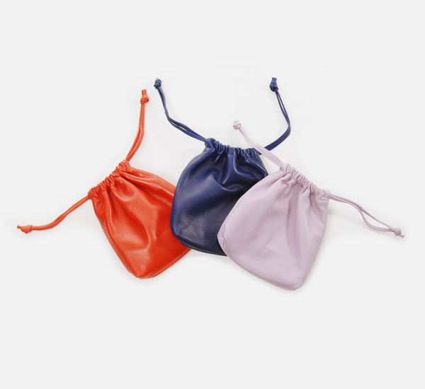 Cobalt Nappa Drawstring Pouch by Clare V. Cobalt Nappa Drawstring Pouch by Clare V.