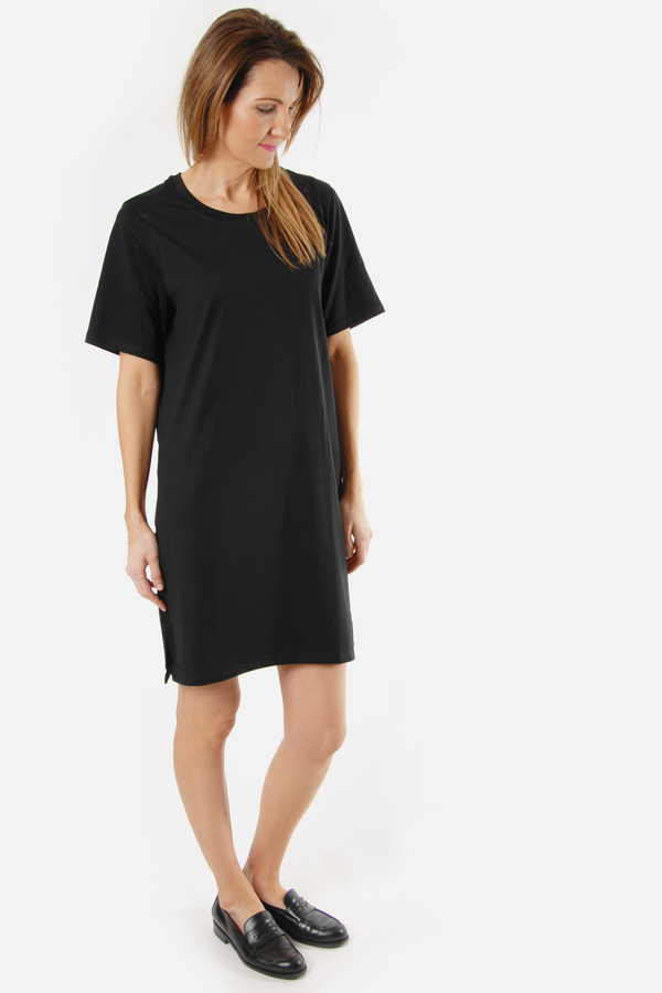 Handvaerk Black T Shirt Dress Handvaerk Black T Shirt Dress