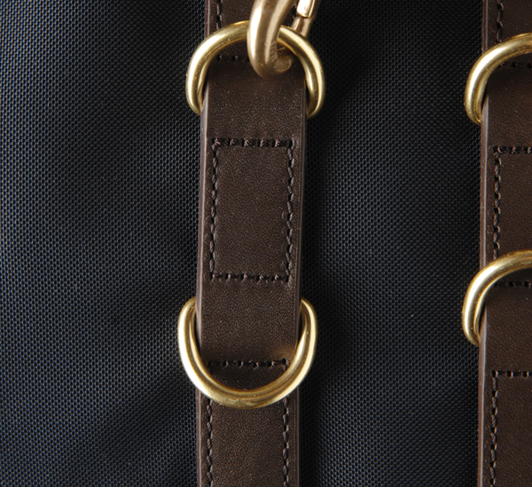 Navy and Dark Brown MS Sprint Backpack by Mismo Navy and Dark Brown MS Sprint Backpack by Mismo