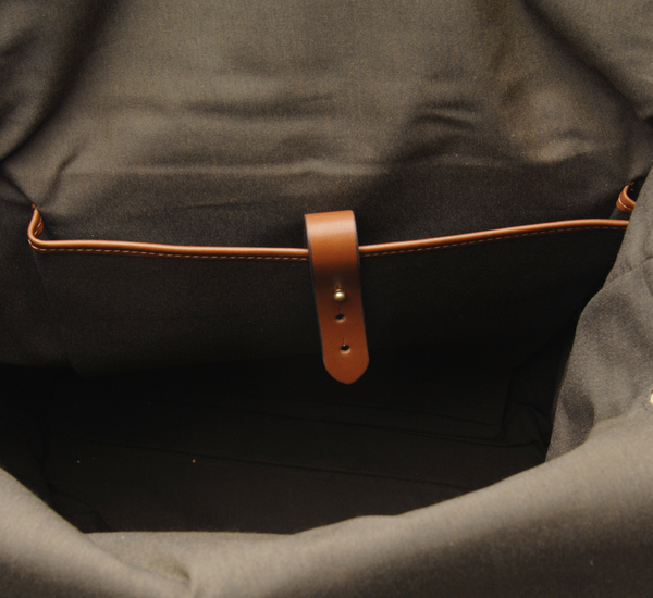 Oat Herringbone and Cuoio MS Backpack by Mismo Oat Herringbone and Cuoio MS Backpack by Mismo