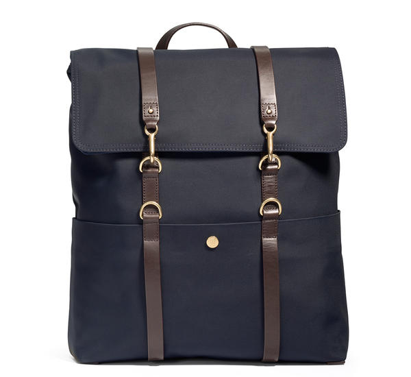 Navy and Dark Brown MS Backpack by Mismo Navy and Dark Brown MS Backpack by Mismo