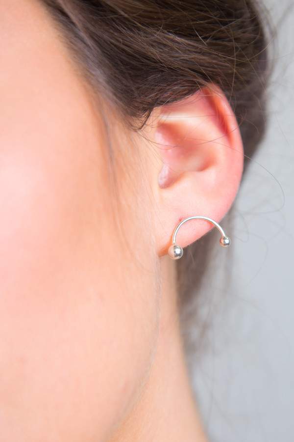Katrine Kristensen - Silver Rainbow Earring Single Katrine Kristensen - Silver Rainbow Earring Single
