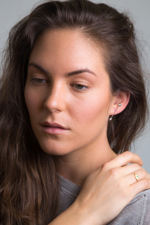 Silver Sunray Earring Single Silver Sunray Earring Single
