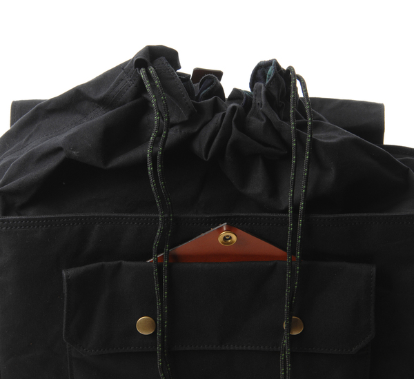 Southern Field Industries Black and Tan San Francisco Rucksack Southern Field Industries Black and Tan San Francisco Rucksack
