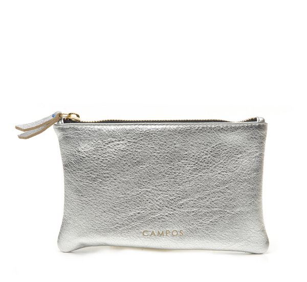 Campos Small Clutch In Silver Campos Small Clutch In Silver