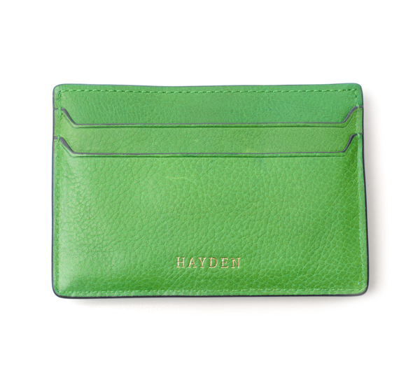 Hayden Leather Green Money Clip Card Case Hayden Leather Green Money Clip Card Case