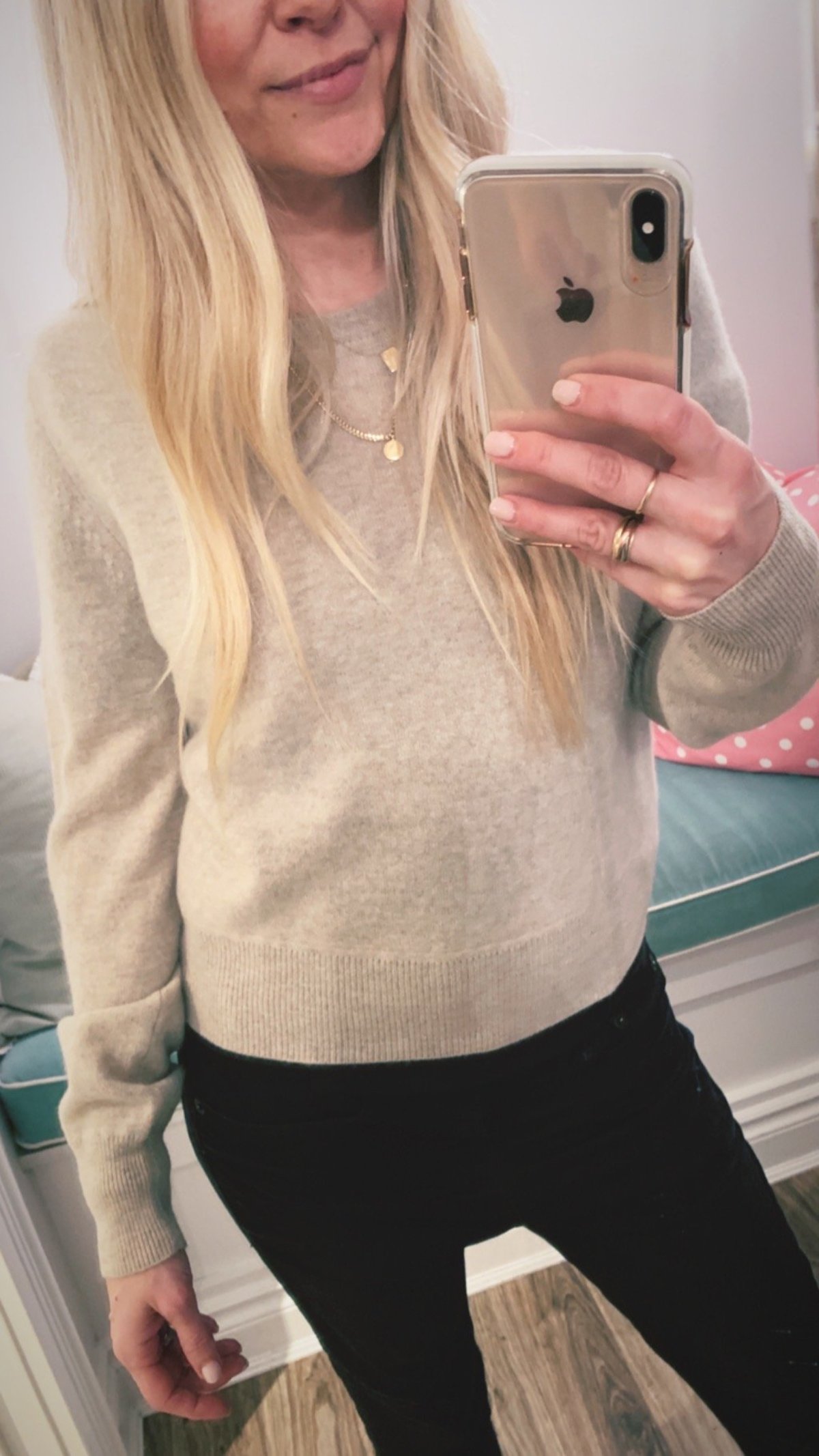 Naadam Cropped Cashmere Crew Neck 