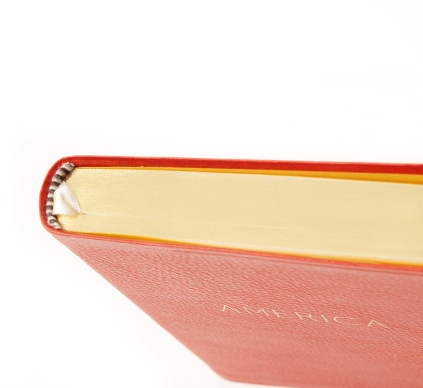 Hayden Leather Navy America Atlas Book Hayden Leather Navy America Atlas Book