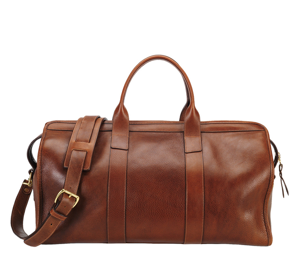 Lotuff Leather Chestnut Leather Duffle Travel Bag Lotuff Leather Chestnut Leather Duffle Travel Bag