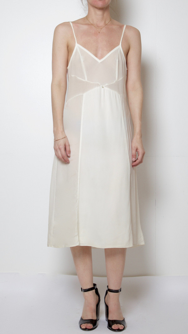 Botanica Workshop Vetiver Slip-Dress in White Botanica Workshop Vetiver Slip-Dress in White
