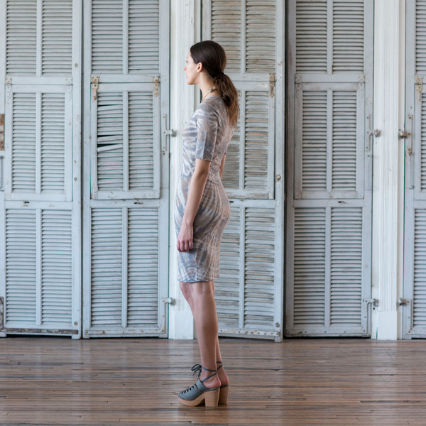 Raquel Allegra Tie Dye Fitted Dress Raquel Allegra Tie Dye Fitted Dress